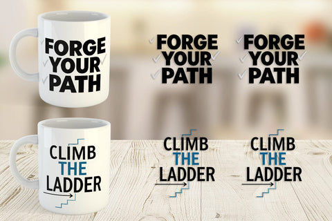 Mug Wrap Ambitious Career Starter Quotes Sublimation artnoy 