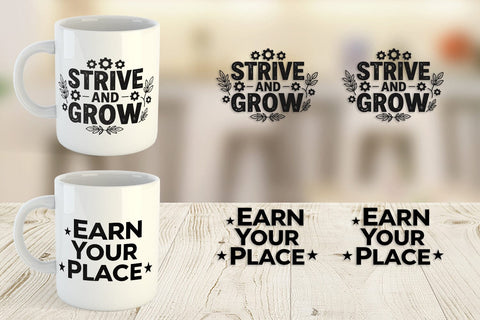 Mug Wrap Ambitious Career Starter Quotes Sublimation artnoy 
