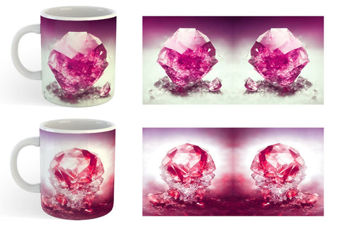 Mug Wrap Amethyst Crystal Sublimation artnoy 