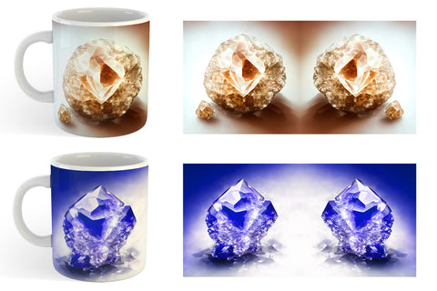 Mug Wrap Amethyst Crystal Sublimation artnoy 