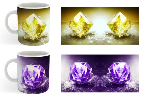 Mug Wrap Amethyst Crystal Sublimation artnoy 