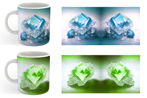 Mug Wrap Amethyst Crystal Sublimation artnoy 