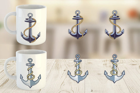 Mug Wrap Anchor Rope Sublimation artnoy 
