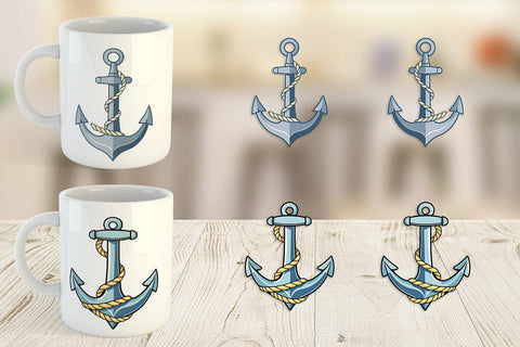 Mug Wrap Anchor Rope Sublimation artnoy 