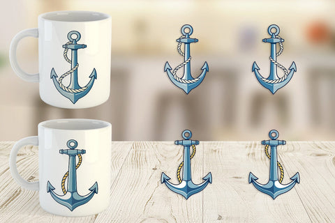 Mug Wrap Anchor Rope Sublimation artnoy 