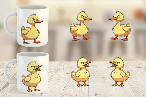 Mug Wrap Angry Duck Sublimation artnoy 