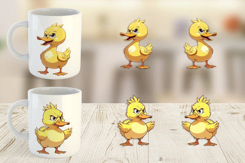 Mug Wrap Angry Duck Sublimation artnoy 