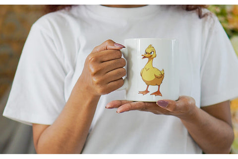 Mug Wrap Angry Duck Sublimation artnoy 