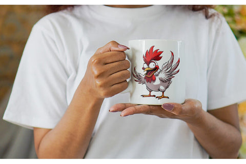 Mug Wrap Angry Rooster Sublimation artnoy 