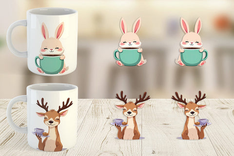 Mug Wrap Animal Finest Brew Sublimation artnoy 