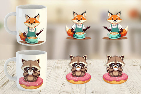 Mug Wrap Animal Finest Brew Sublimation artnoy 