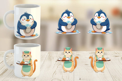 Mug Wrap Animal Finest Brew Sublimation artnoy 