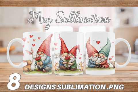 Mug Wrap Animal Friend Gnome Sublimation artnoy 