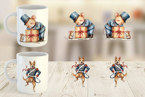 Mug Wrap Animal Toy Soldiers Sublimation artnoy 