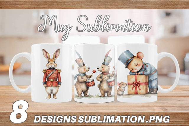 Mug Wrap Animal Toy Soldiers Sublimation artnoy 