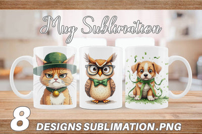 Mug Wrap Annoyed Retro Animals Sublimation artnoy 