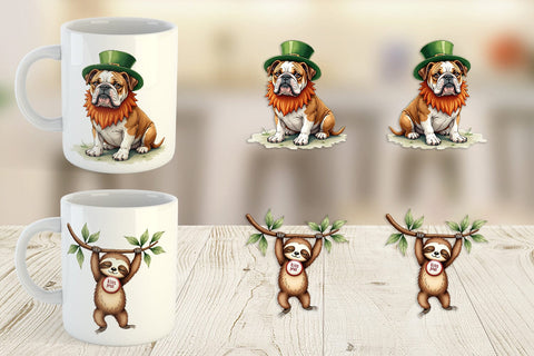 Mug Wrap Annoyed Retro Animals Sublimation artnoy 
