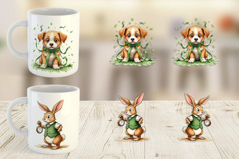 Mug Wrap Annoyed Retro Animals Sublimation artnoy 