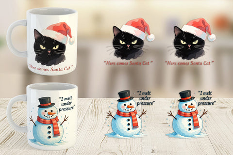 Mug Wrap Anti Christmas Grumpy Sublimation artnoy 