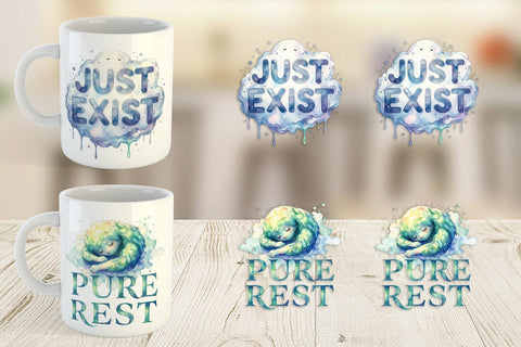 Mug Wrap Anti Hustle Rest Sublimation artnoy 