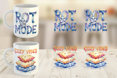 Mug Wrap Anti Hustle Rest Sublimation artnoy 