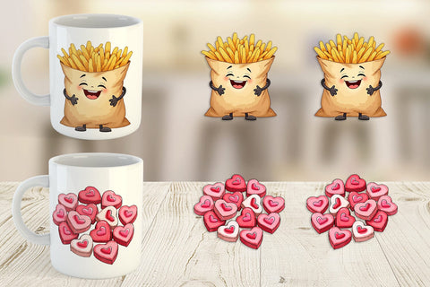 Mug Wrap Anti-Valentine's Sassy Singles Watercolor Sublimation artnoy 