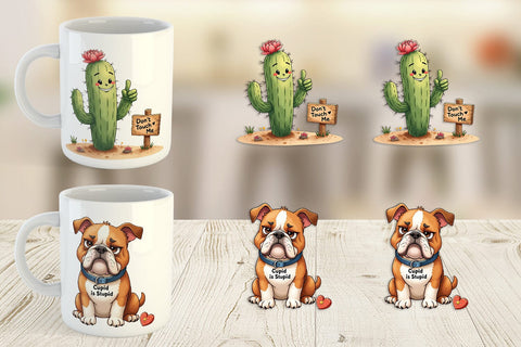 Mug Wrap Anti-Valentine's Sassy Singles Watercolor Sublimation artnoy 