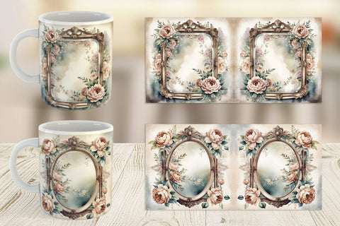Mug Wrap Antique Mirror Sublimation artnoy 
