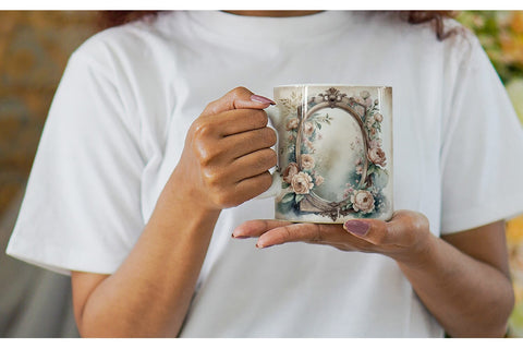 Mug Wrap Antique Piano Sublimation artnoy 