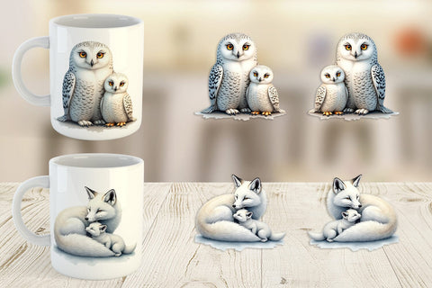 Mug Wrap Arctic Snuggles Sublimation artnoy 