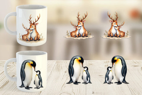 Mug Wrap Arctic Snuggles Sublimation artnoy 