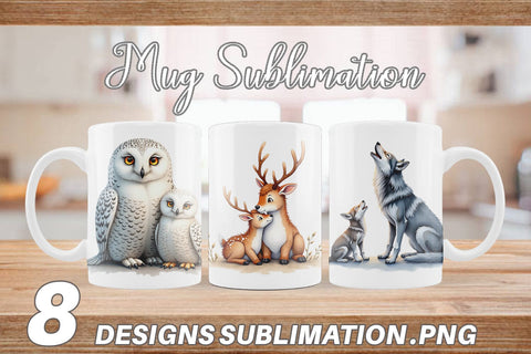 Mug Wrap Arctic Snuggles Sublimation artnoy 