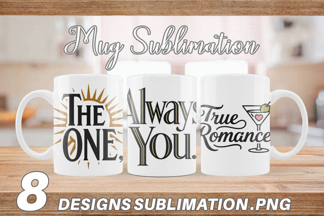 Mug Wrap Art Deco Valentine Elegant Quotes Sublimation artnoy 