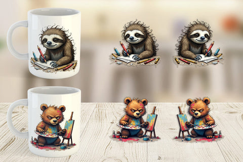 Mug Wrap Art Grumps Sublimation artnoy 