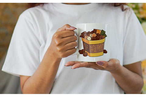 Mug Wrap Assorted Chocolate Box Sublimation artnoy 
