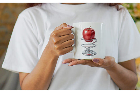 Mug Wrap Atomic Age School Supplies Watercolor Sublimation artnoy 