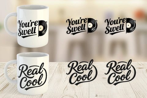 Mug Wrap Atomic Love 50s Valentine Quotes Sublimation artnoy 