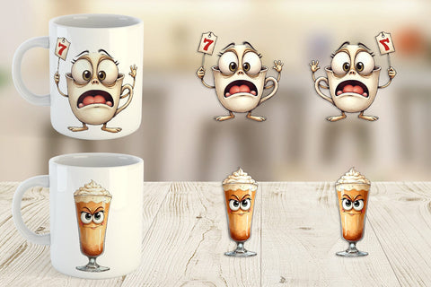 Mug Wrap Autumn Beverages Sublimation artnoy 