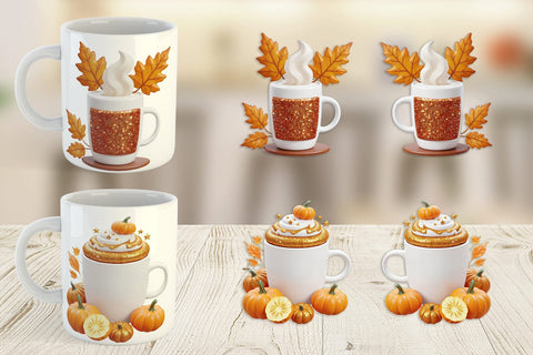 Mug Wrap Autumn Coffee Mug Sublimation artnoy 