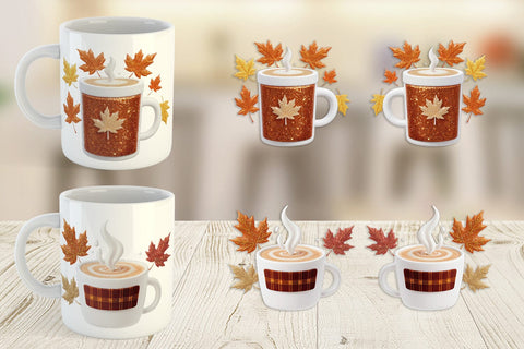 Mug Wrap Autumn Coffee Mug Sublimation artnoy 