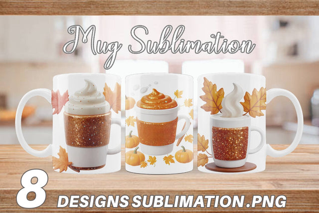 Mug Wrap Autumn Coffee Mug Sublimation artnoy 