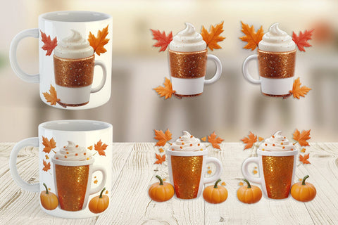Mug Wrap Autumn Coffee Mug Sublimation artnoy 