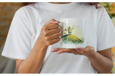 Mug Wrap Autumn Critter Monsters Sublimation artnoy 