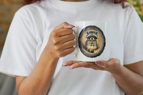 Mug Wrap Autumn Ember Hygge Animal Watercolor Sublimation artnoy 