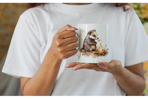 Mug Wrap Autumn Forest Cuties Sublimation artnoy 