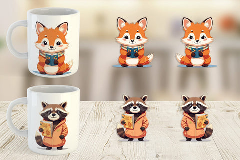 Mug Wrap Autumn Forest School Sublimation artnoy 