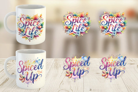 Mug Wrap Autumn Pumpkin Spice Quotes Sublimation artnoy 