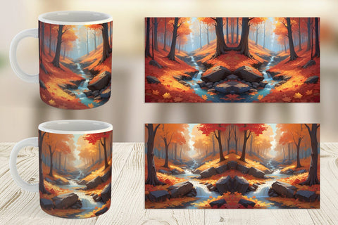 Mug Wrap Autumn Vibrant Beauty Sublimation artnoy 