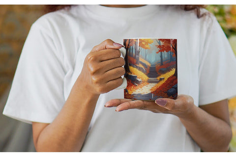 Mug Wrap Autumn Vibrant Beauty Sublimation artnoy 