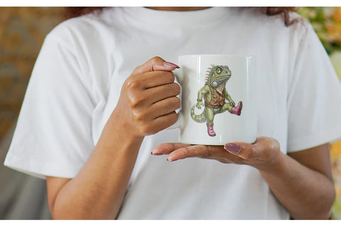 Mug Wrap Awkward Desert Animal Boho Watercolor Sublimation artnoy 